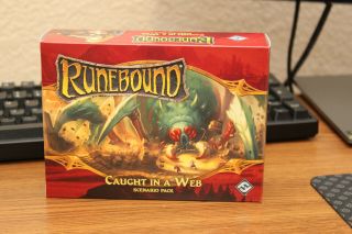 Runebound: Caught In A Web Board Game.  Fantasy Flight Games