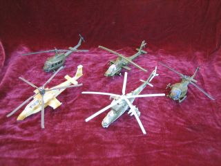 5 Ertl Die Cast Military Helicopters Toys 1989g 1719g 178g 2189g