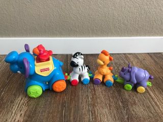 Fisher Price Animals Press And Go Animal Parade Toddler Sound Action Toy