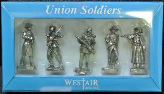 Westair - Union Soldiers - Set Of 5 Civil War Union Soldiers - Details Nib