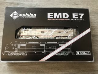 29 Precision Craft Models Burlington Railroad N Scale Emd E7 Locomotive