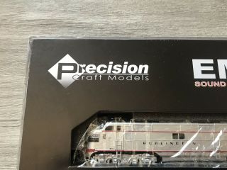 29 Precision Craft Models Burlington Railroad N Scale EMD E7 Locomotive 4