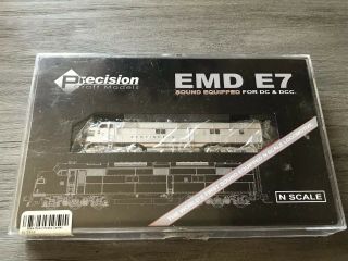 29 Precision Craft Models Burlington Railroad N Scale EMD E7 Locomotive 8