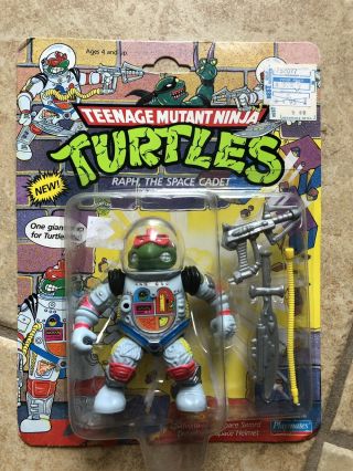 Vintage Teenage Mutant Ninja Turtles Tmnt - Raph The Space Cadet Mosc From 1990