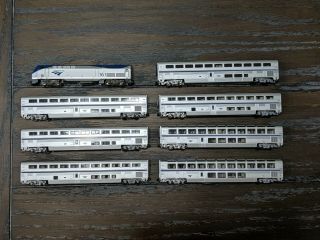 Kato N Scale Ge P42 Amtrak Phase Ivb Locomotive & 7 Car Passenger Set 106 - 3515
