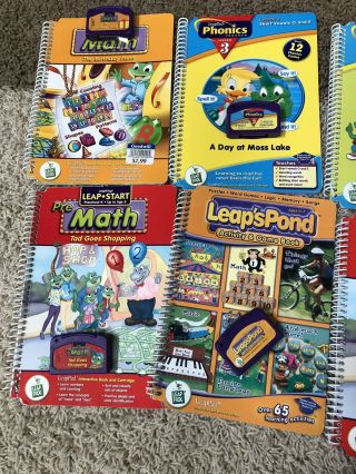 Leapfrog Leappad Learning System Books And Cartridges 12 Phonic,  Pre Reading