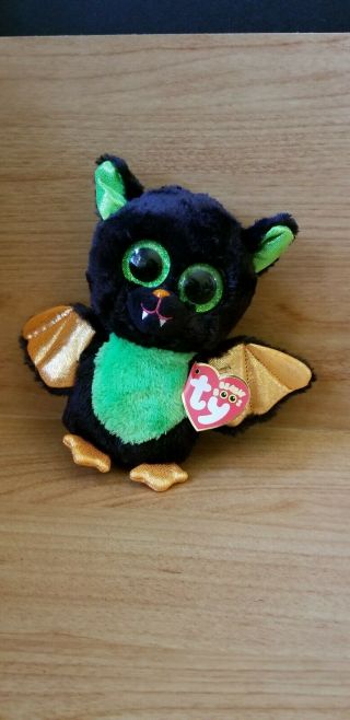 Ty Beanie Babies Boos Beastie Halloween Plush Stuffed Bat Nwt
