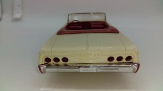 Vintage Chevrolet Dealer Promo Toy Model 1964 Impala SS Convertible White Car 7