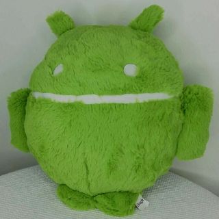 Google Android Robot Stuffed Toy Plush Green White 14 " Doll Official Swag