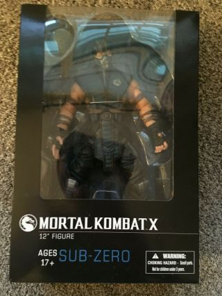 Mortal Kombat X Sub - Zero 12 " Action Figure 2015 Mezco