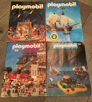 Playmobil Catalogs 1988 1990 1991 1992 Circus Pirate Ship Fire Magazines