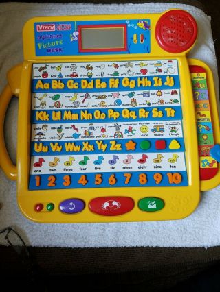 Vintage Vtech Talking Little Smart Alphabet Desk Electronic Learning Preschool