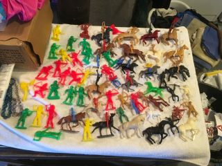 Tim Mee Vintage 1960s,  70s,  80,  And A Few Recast Cowboys And Indians X80