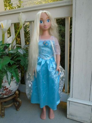 Disney Frozen Elsa My Size Doll 38 " 3ft Tall Jaks Pacific