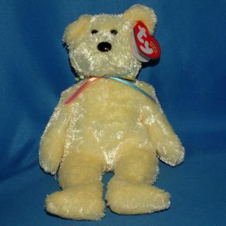 Ty Beanie Baby Sherbet Yellow - Mwmt (bear 2002)