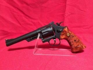 Crown Model Hop - Up Gas Revolver No.  2 S&w M29 6 Inch Gas Gun From Japan