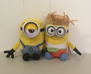 Despicable Me 3 Minion Plush Dave And Mel Ty Beanie Babies With Tags 6” Stuffed