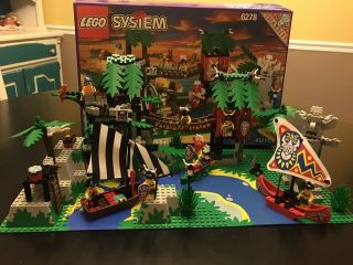 1994 Lego System:: Pirates: Enchanted Island.  Set 6278.  100 Complete W/box.