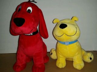 Kohl ' s Cares Plush Clifford Big Red Dog & Friend T - Bone and Sanitized 2