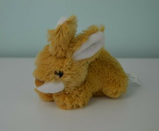 Kellytoy Tan Bunny Rabbit Plush Stuffed Animal Toy White Small Mini Easter 5 "