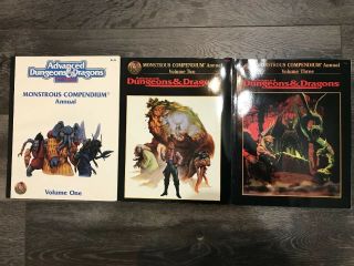 Advanced Dungeons And Dragons Monstorus Compendium Annual Volume 1 - 3