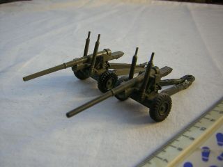 2 X Built Airfix Ww2 British Military 5.  5 " (140mm) A/t Cannons Scale 1:72 / 1:76