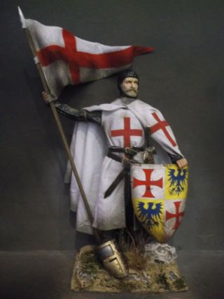 12 " Custom Robert Iv De Sable,  Knights Templar Grand Master 1/6 Figure Ignite