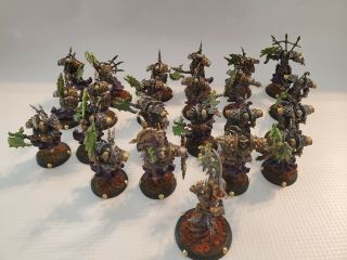 Cryx: Tartarus W/20 Bane Thralls,  Captain And Ua - - Painted