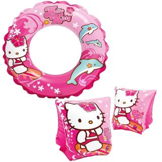 Intex Hello Kitty Kids Accessories Swimming Set Swim Ring & Arm Bands - Kids 3 - 6