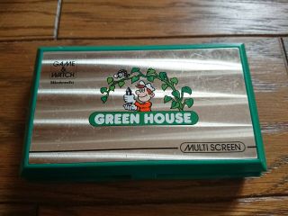 NINTENDO GAME AND & WATCH GREEN HOUSE 1982 JAPAN w/ Box 2