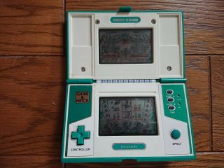 NINTENDO GAME AND & WATCH GREEN HOUSE 1982 JAPAN w/ Box 3