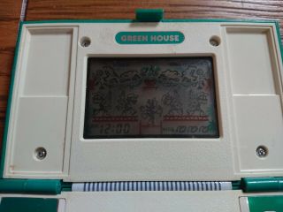 NINTENDO GAME AND & WATCH GREEN HOUSE 1982 JAPAN w/ Box 4