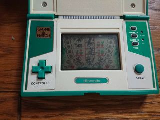 NINTENDO GAME AND & WATCH GREEN HOUSE 1982 JAPAN w/ Box 5