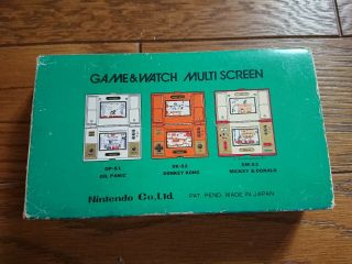 NINTENDO GAME AND & WATCH GREEN HOUSE 1982 JAPAN w/ Box 8