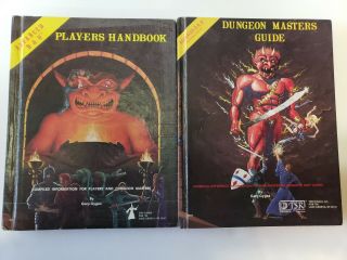 Advance Dungeons And Dragons - Players Handbook And Dungeon Masters Guide - Tsr