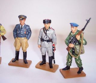 6 x DEL PRADO Die Cast Metal SOLDIERS FIGURES - RUSSIAN Military WWI WWII & 1980 2