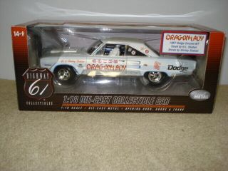Highway 61 Collectibles 1967 Dodge Coronet R/t Drag - On - Lady Shirley Shahan