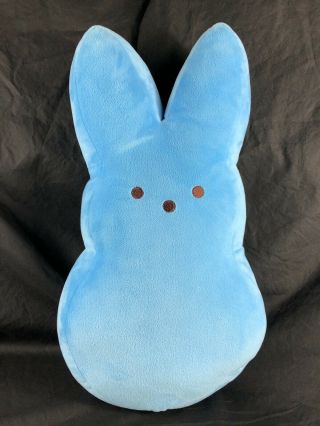 Just Born Peeps Plush Bunny Rabbit Stuffed Animal Toy Easter Doll Large Blue 18”