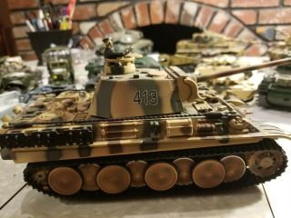 21st Century Toys Wwii German Panther Tank 413 Tan Camo 1/32