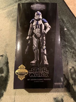 501st Clone Trooper Sideshow Exclusive 1/6 12 " Mib Star Wars Shipper Rots Vader