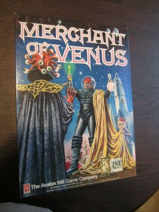 Avalon Hill Sci Fi Merchant Of Venus Boardgame Punched Complete Vg