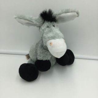 Keel Toys Donkey Mule Plush Soft Toy Stuffed Animal Gray Black 11 "