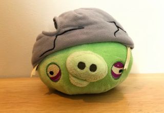 Angry Birds Corporal Helmet Pig Plush (with Sound),  5 "