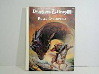 Dungeons & Dragons Rules Cyclopedia 1071 D&d Hardcover C1991