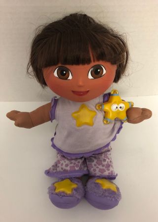 Dora Explorer Buenas Noches Bedtime Talking Singing Doll W/ Glowy Star Light - Up