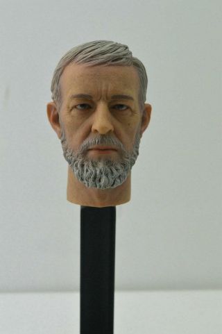 Custom Obi - Wan Kenobi 1/6 Head Sculpt For Hot Toys Star Wars Body Luke Dx07