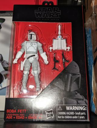 Star Wars Black Series Boba Fett Prototype Armor White 3.  75 " Figure Mandalorian