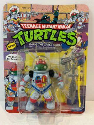 Vintage Teenage Mutant Ninja Turtles Raph The Space Cadet 1990 Playmates Figure