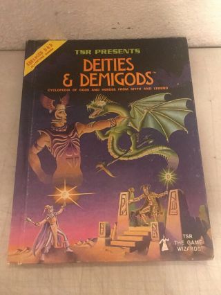 Advanced D&d Deities & Demigods Cyclopedic Of Gods And Heroes (hardcover; 1980)