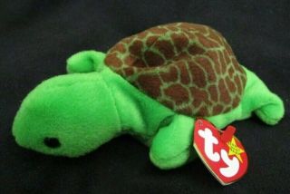 Ty Beanie Baby “speedy” The Turtle: 1993 Style 4030 Dob 8 - 14 - 94 - With Tags